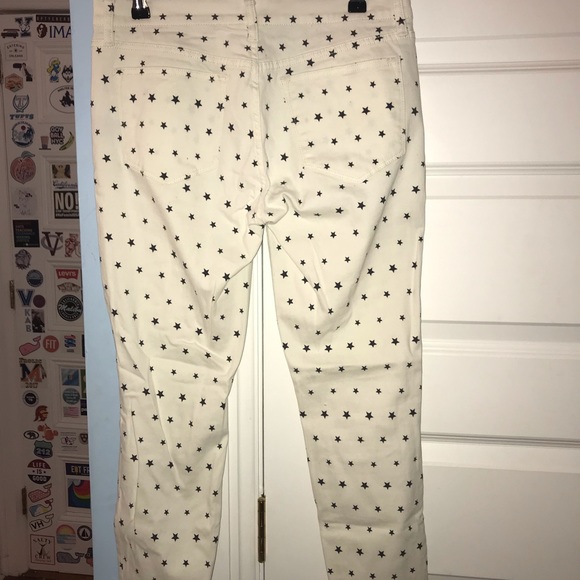 J. Crew Toothpick White Star Jeans - Picture 4 of 4
